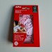 Hangetiket met koord roze 22x35mm